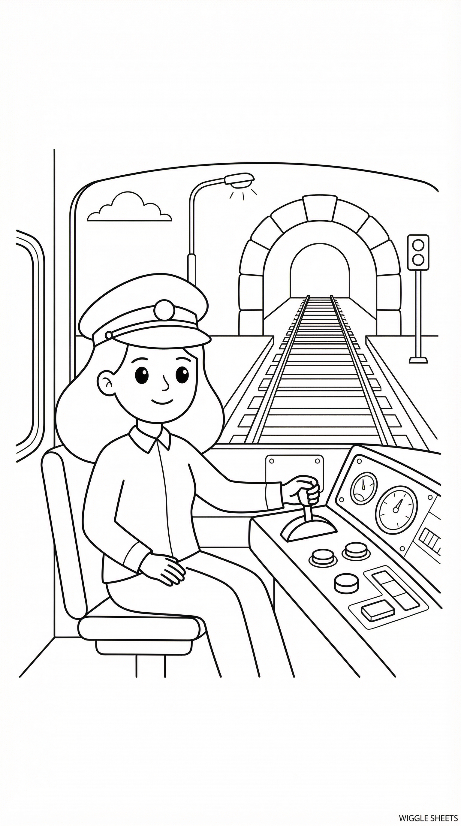 Metro Driver Coloring Page